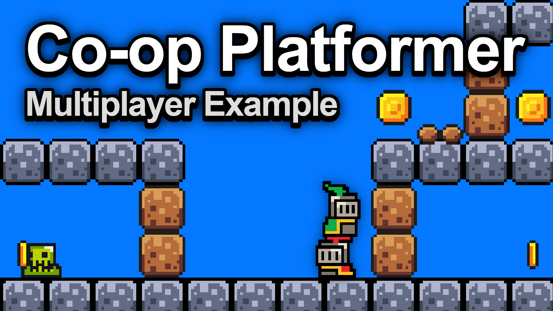 Multiplayer platformer pickup