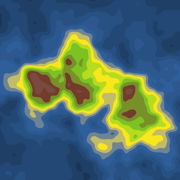 Marching squares island generator