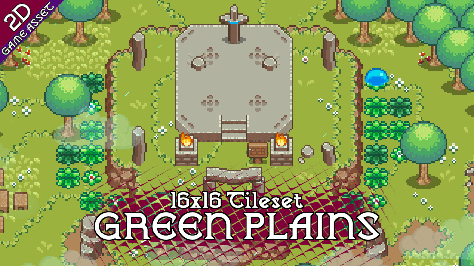 Green Plains Tileset