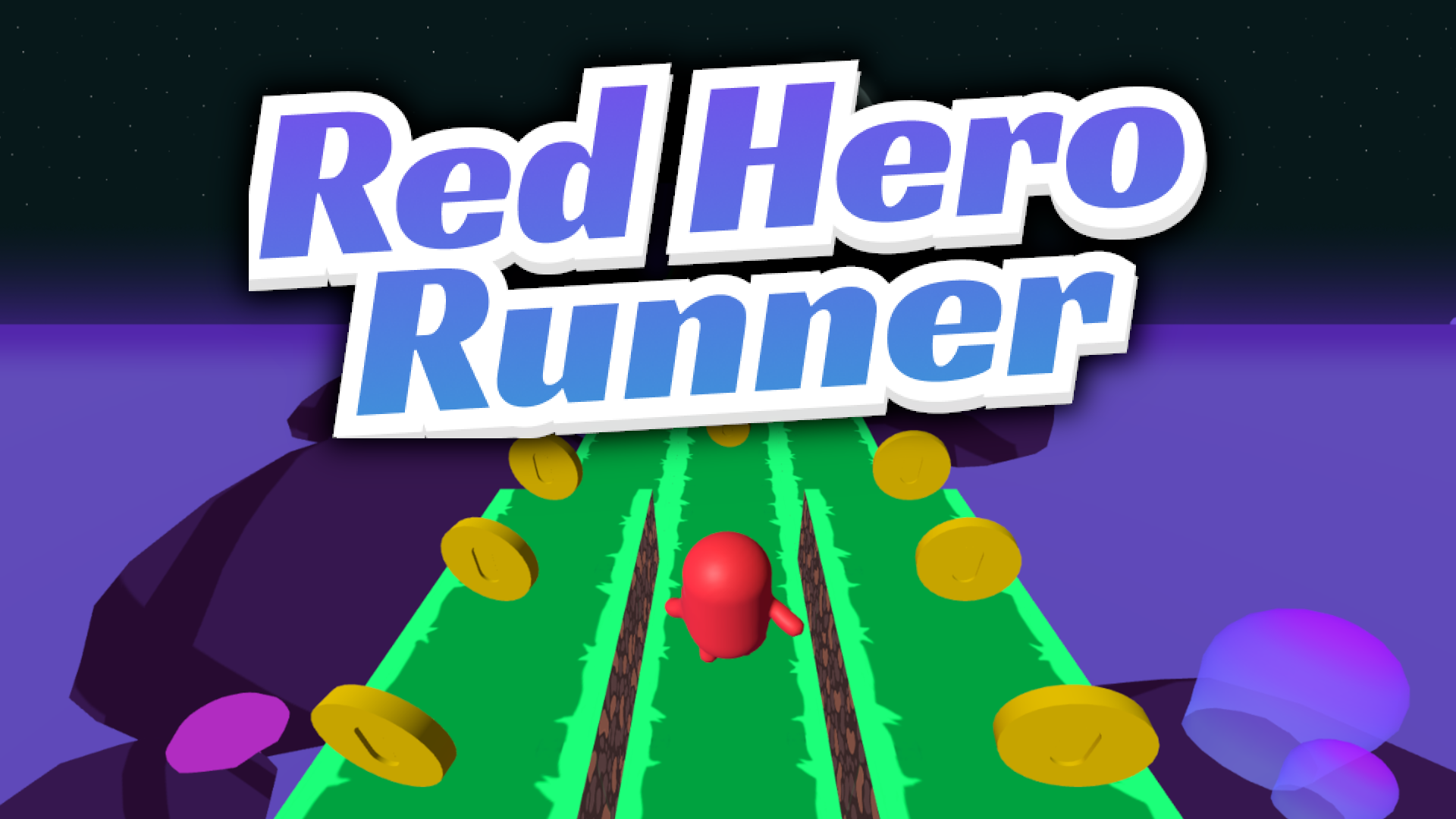 3D Red Hero Runner